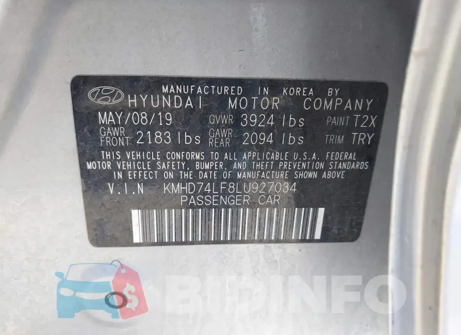 KMHD74LF8LU927034 Photo# 9