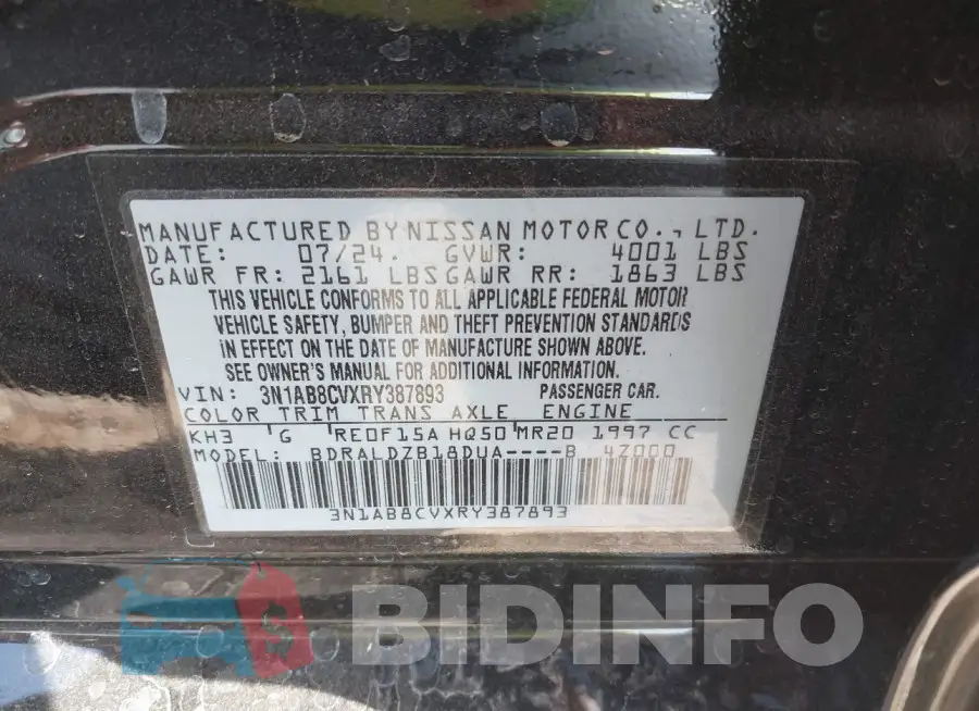 3N1AB8CVXRY387893 Photo# 9