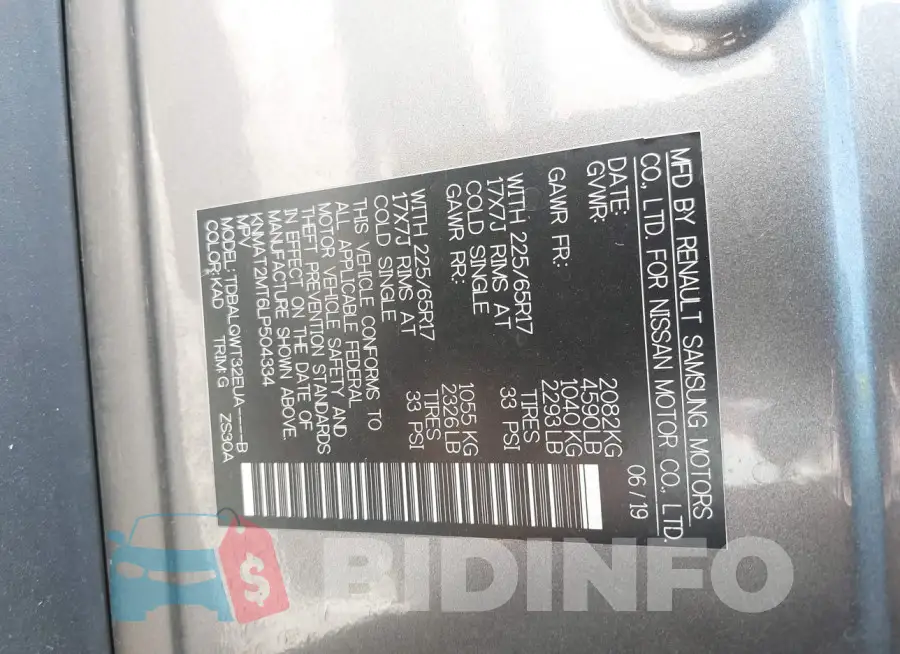 KNMAT2MT6LP504334 Photo# 9