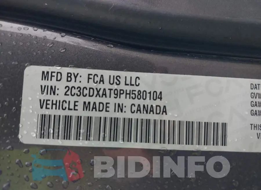 2C3CDXAT9PH580104 Photo# 9