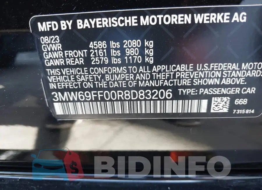 3MW69FF00R8D83206 Photo# 9