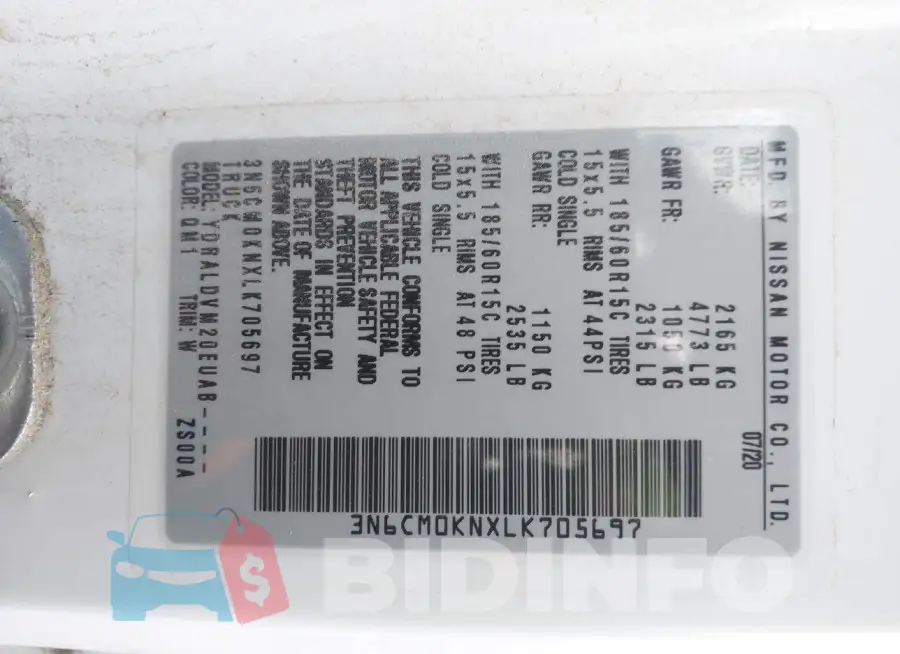 3N6CM0KNXLK705697 Photo# 9