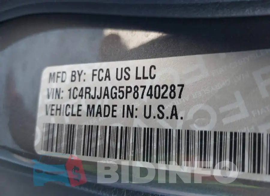 1C4RJJAG5P8740287 Photo# 9