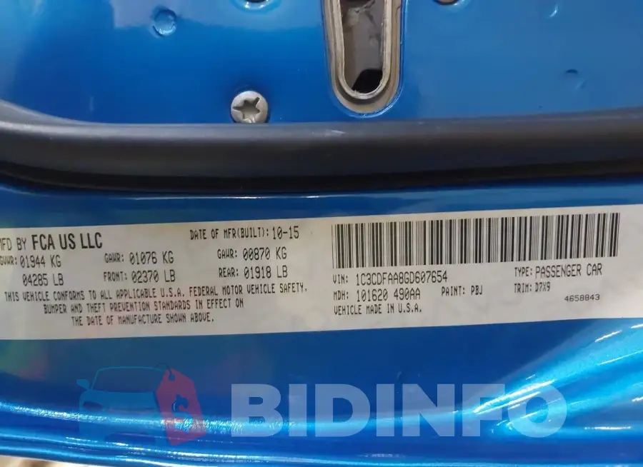 1C3CDFAA8GD607654 Photo# 9