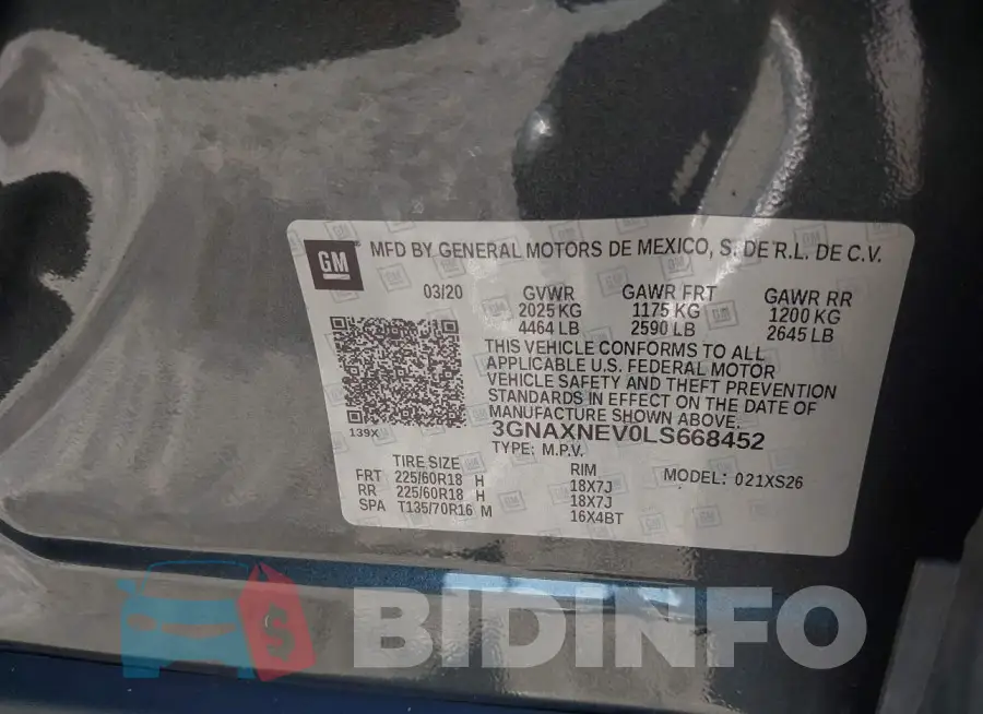 3GNAXNEV0LS668452 Photo# 9