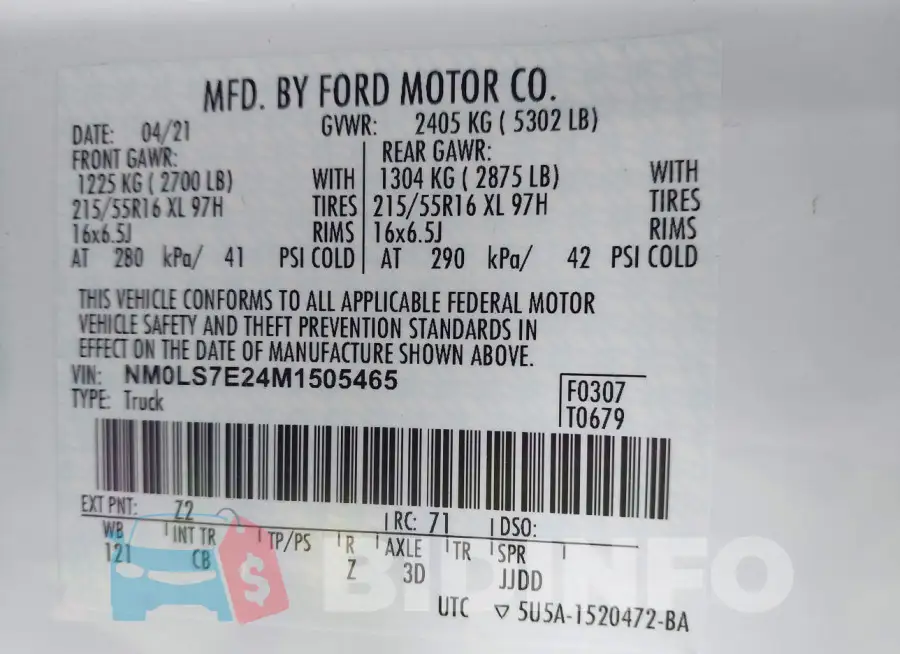NM0LS7E24M1505465 Photo# 9
