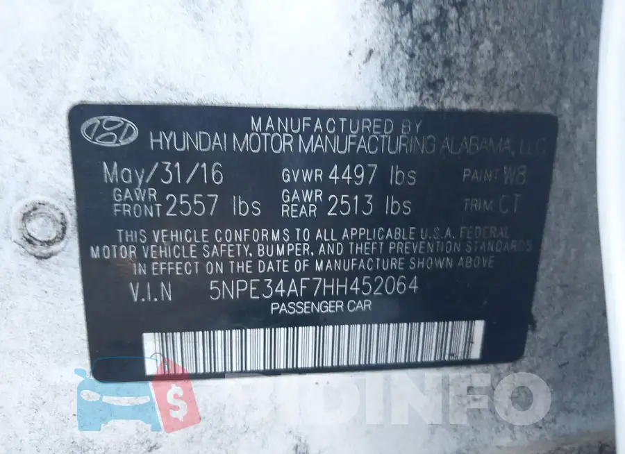 5NPE34AF7HH452064 Photo# 9