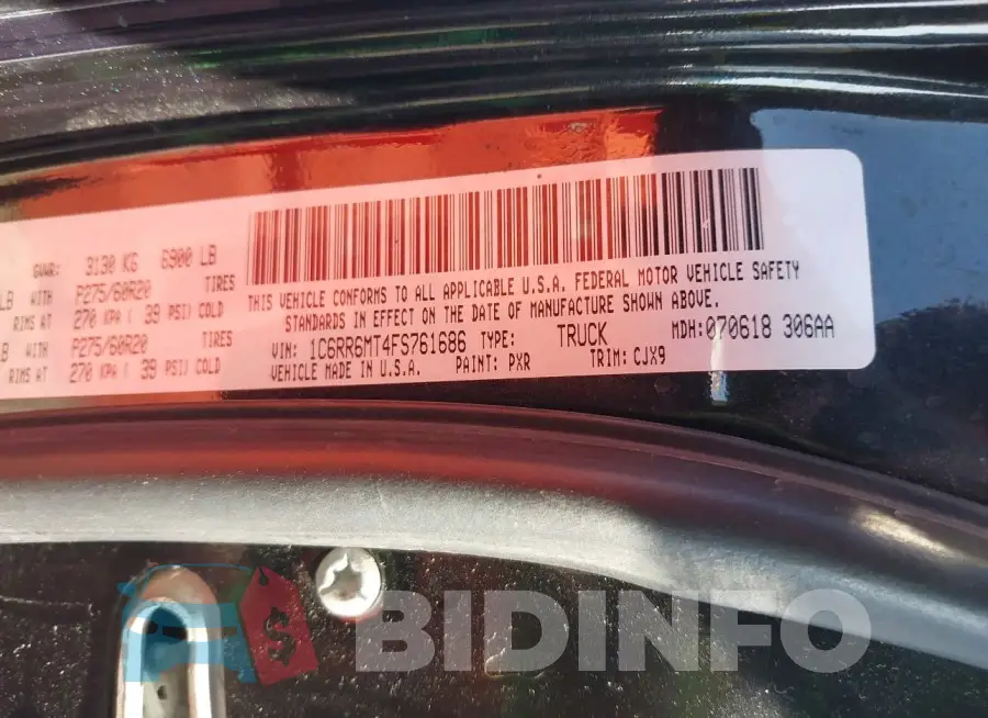 1C6RR6MT4FS761686 Photo# 9