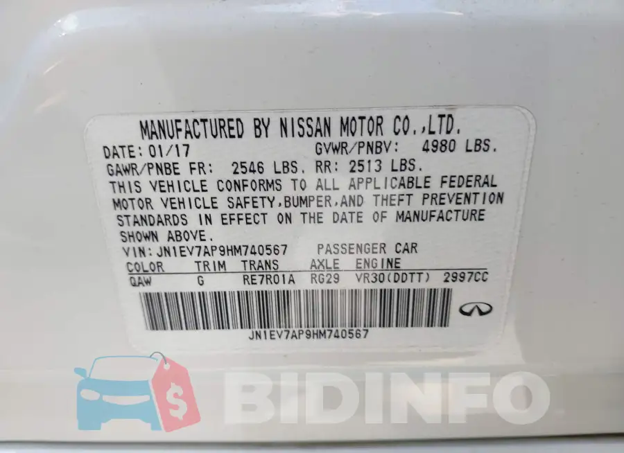 JN1EV7AP9HM740567 Photo# 9