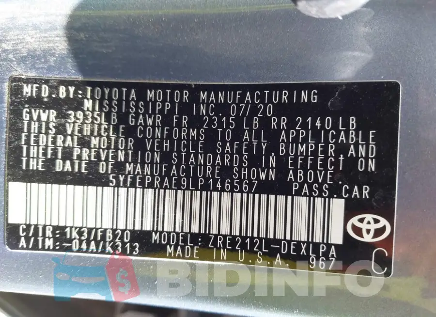 5YFEPRAE9LP146567 Photo# 9