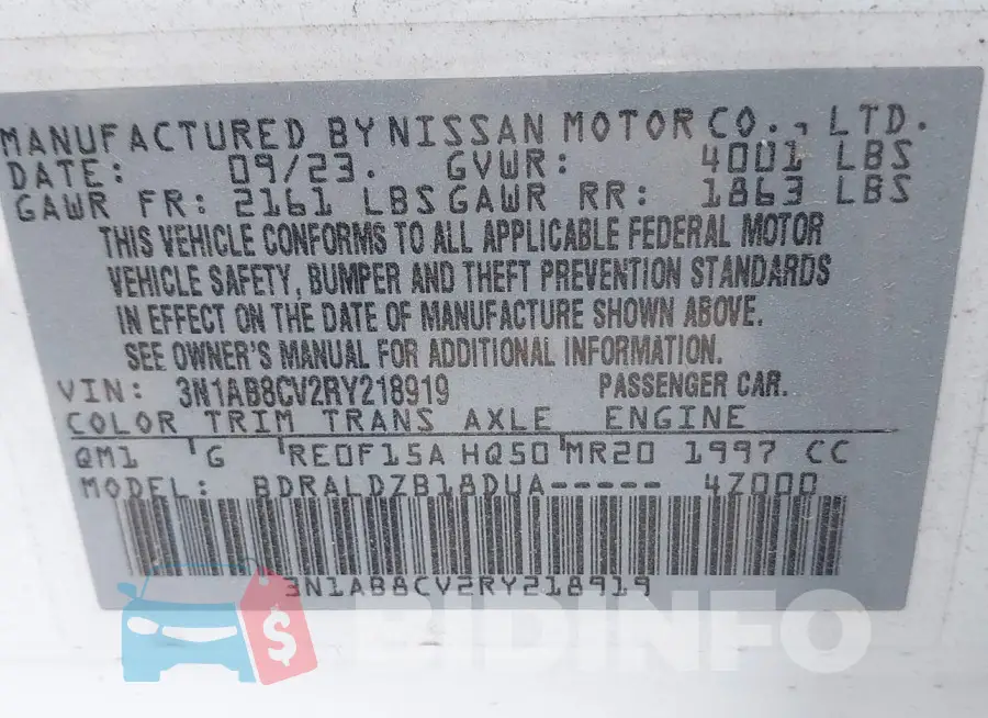 3N1AB8CV2RY218919 Photo# 9