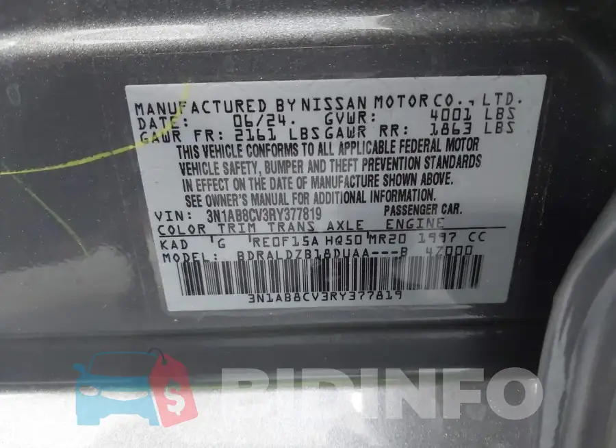 3N1AB8CV3RY377819 Photo# 9