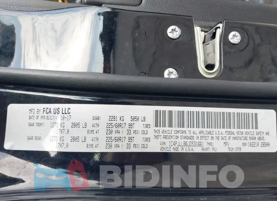 1C4PJLLB6JD531661 Photo# 9