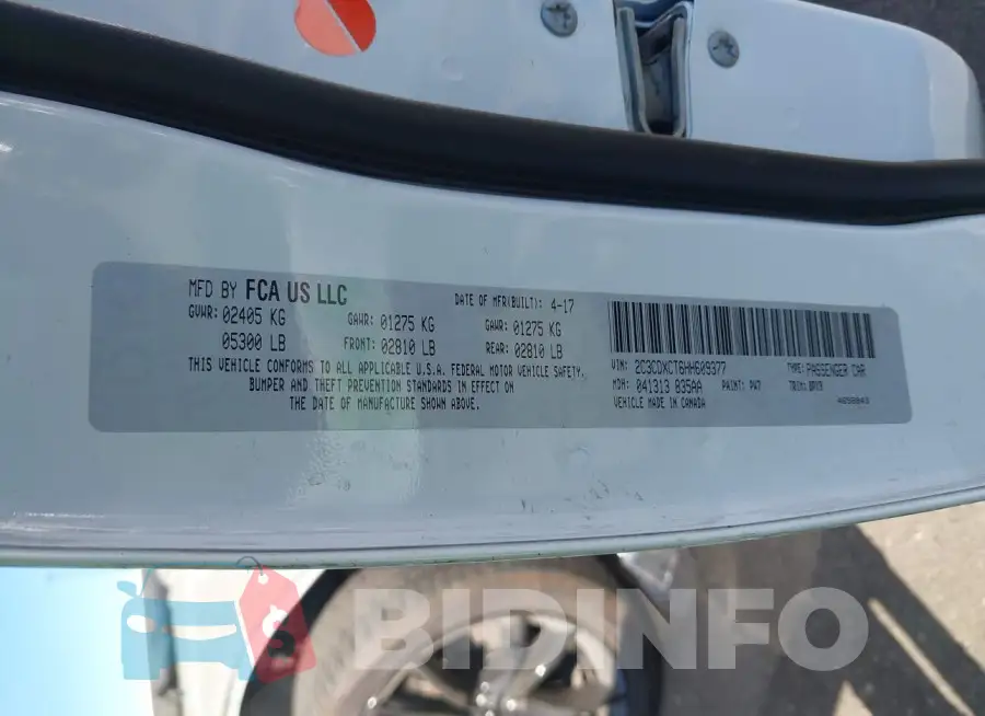 2C3CDXCT6HH609377 Photo# 9