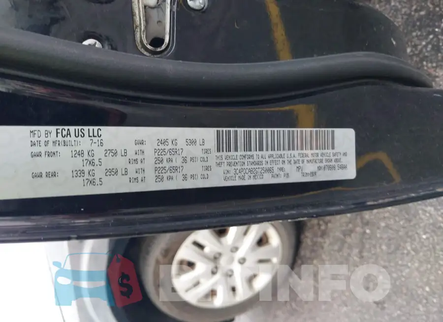 3C4PDCAB2GT250065 Photo# 9