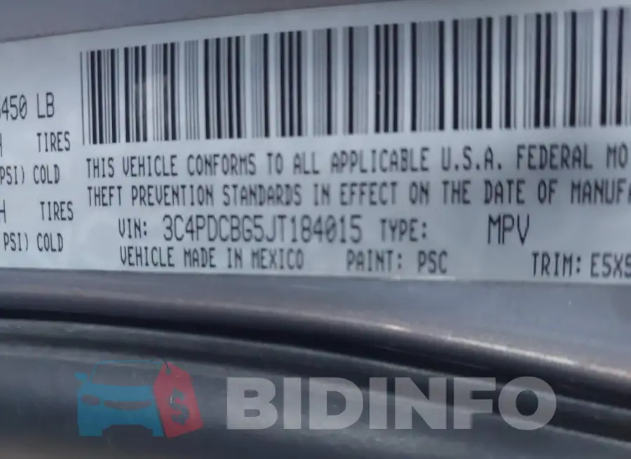 3C4PDCBG5JT184015 Photo# 9