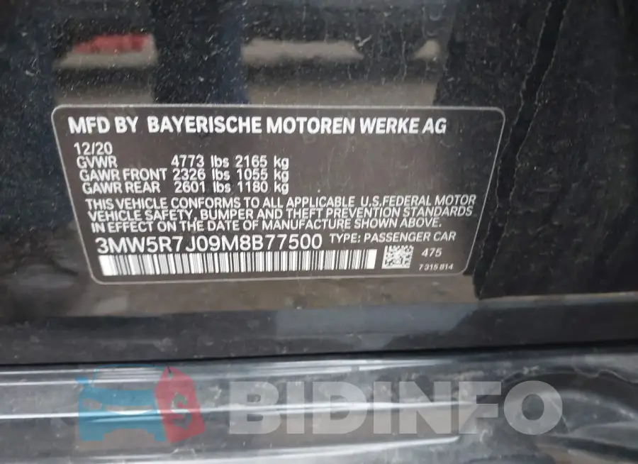 3MW5R7J09M8B77500 Photo# 9