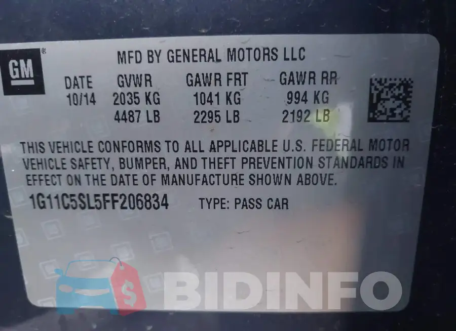 1G11C5SL5FF206834 Photo# 8