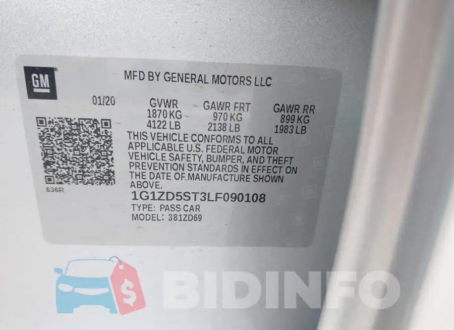 1G1ZD5ST3LF090108 Photo# 9