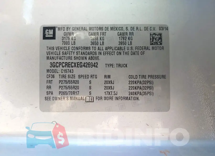 3GCPCRECXEG426942 Photo# 9