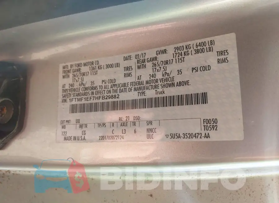 1FTMF1EF7HFB29882 Photo# 9