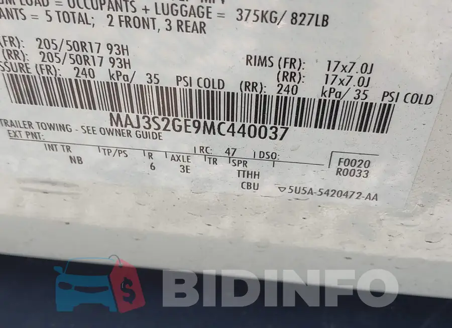 MAJ3S2GE9MC440037 Photo# 9