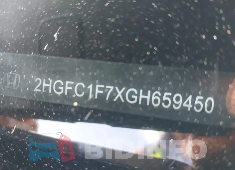 2HGFC1F7XGH659450 Photo# 9