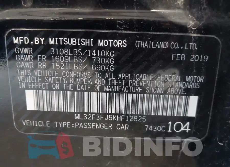 ML32F3FJ5KHF12825 Photo# 9