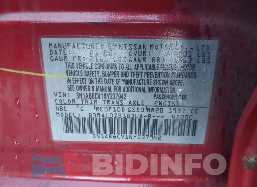 3N1AB8CV1NY237942 Photo# 9
