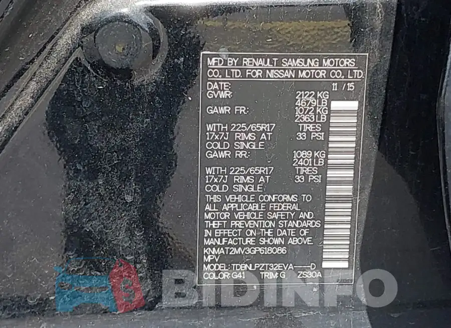 KNMAT2MV3GP618086 Photo# 9