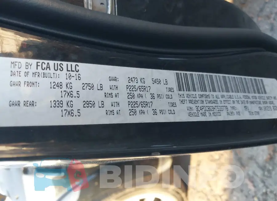 3C4PDCBG3HT533778 Photo# 9