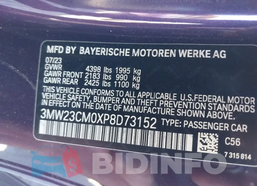 3MW23CM0XP8D73152 Photo# 8