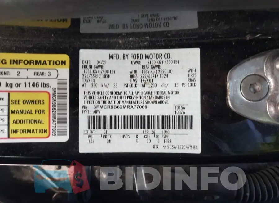 3FMCR9B62MRA77009 Photo# 8