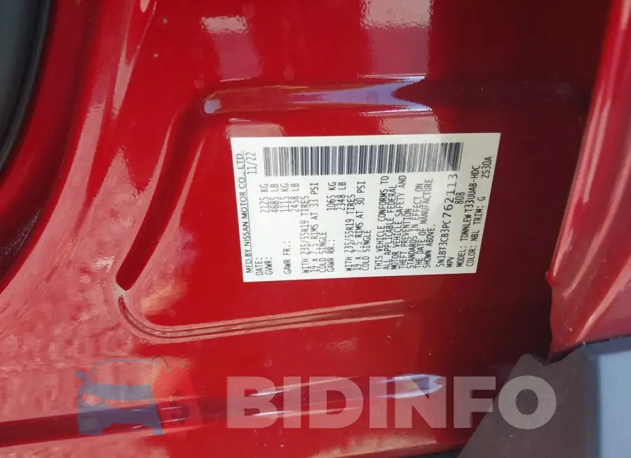 5N1BT3CB3PC762113 Photo# 9