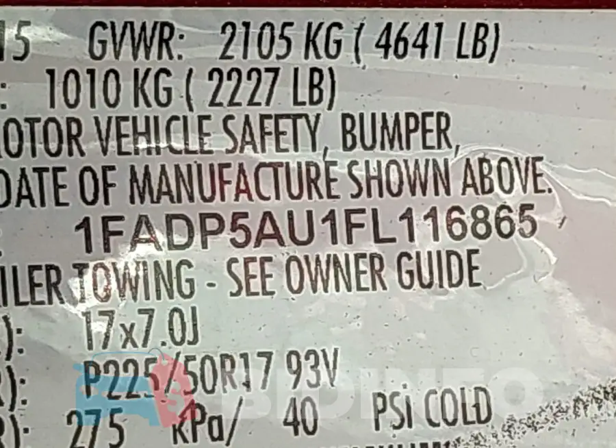 1FADP5AU1FL116865 Photo# 9