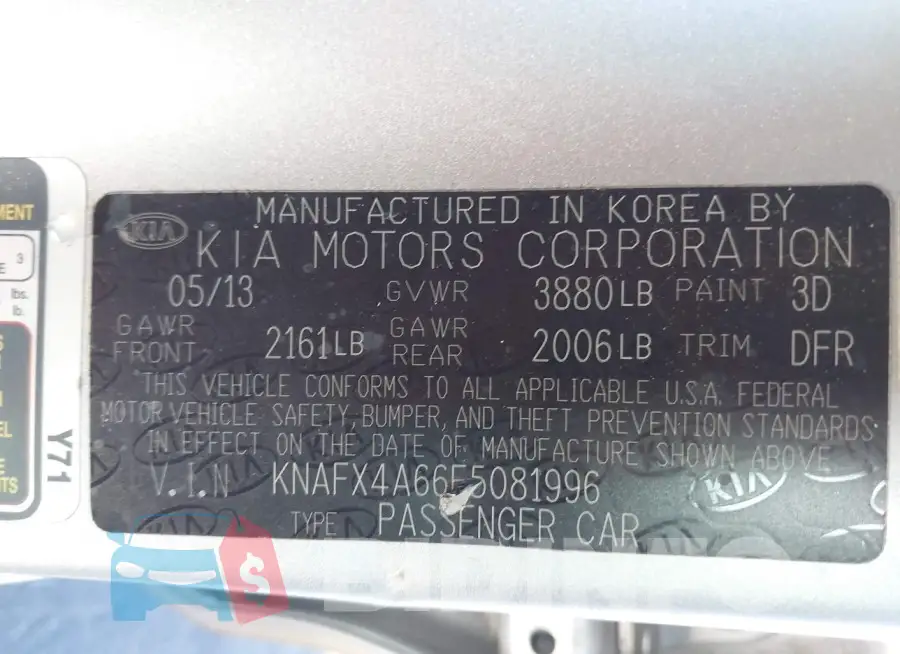 KNAFX4A66E5081996 Photo# 9