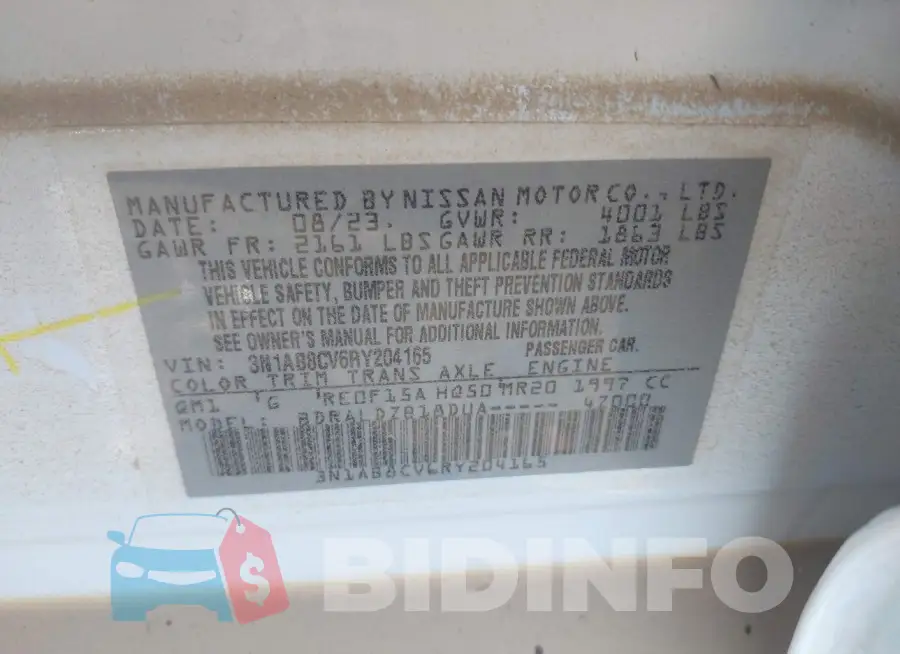 3N1AB8CV6RY204165 Photo# 9