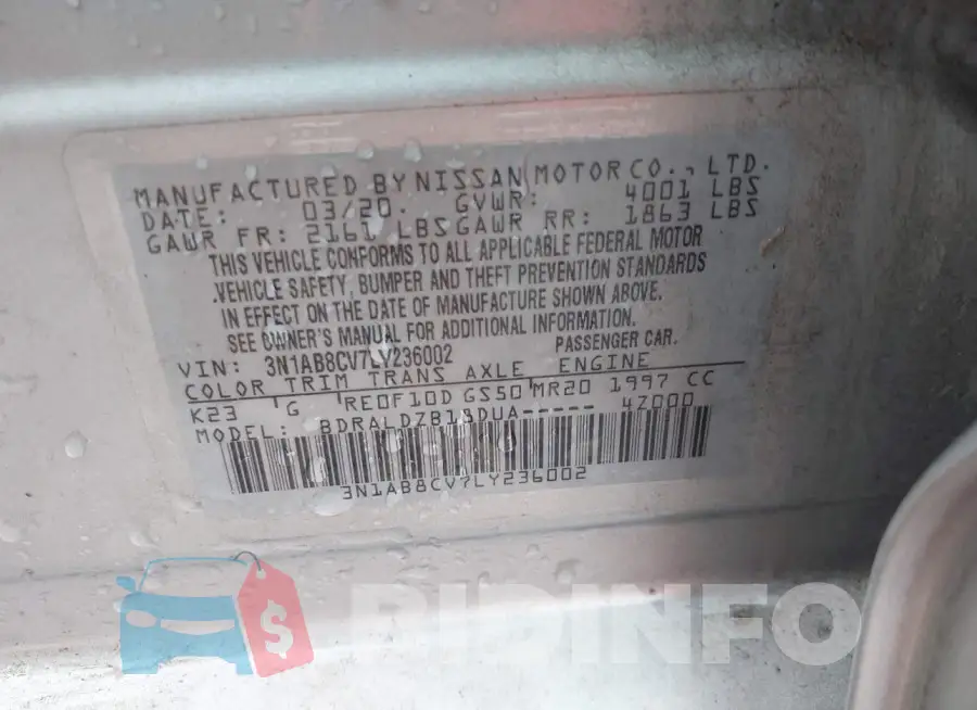 3N1AB8CV7LY236002 Photo# 9