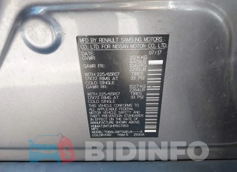 KNMAT2MT2HP607953 Photo# 9