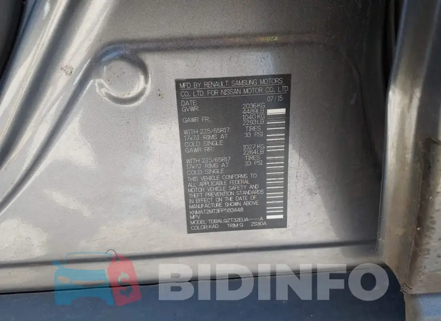 KNMAT2MT3FP583448 Photo# 9