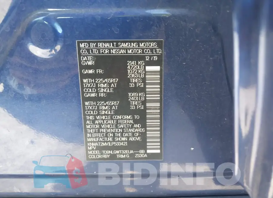 KNMAT2MV1LP533421 Photo# 9