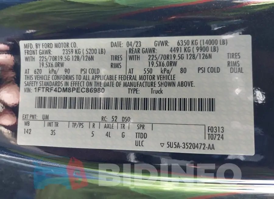 1FTRF4DM8PEC86980 Photo# 8