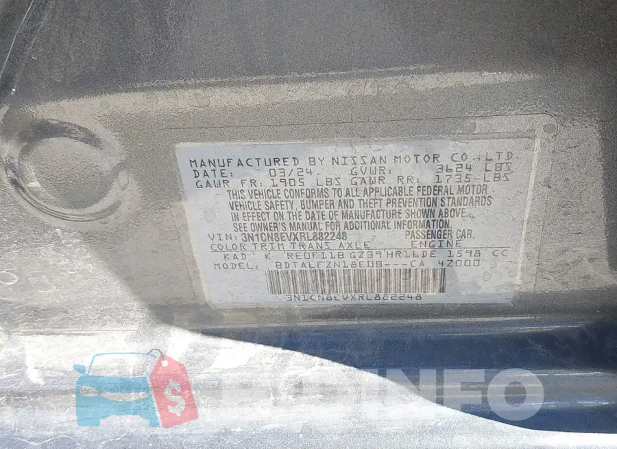 3N1CN8EVXRL882248 Photo# 9