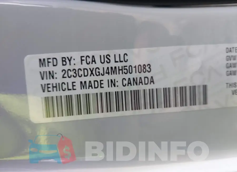 2C3CDXGJ4MH501083 Photo# 9