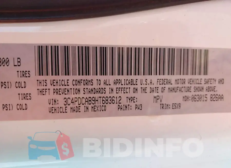 3C4PDCAB9HT683612 Photo# 9