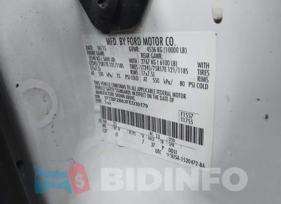 1FTBF2B63FED30179 Photo# 9