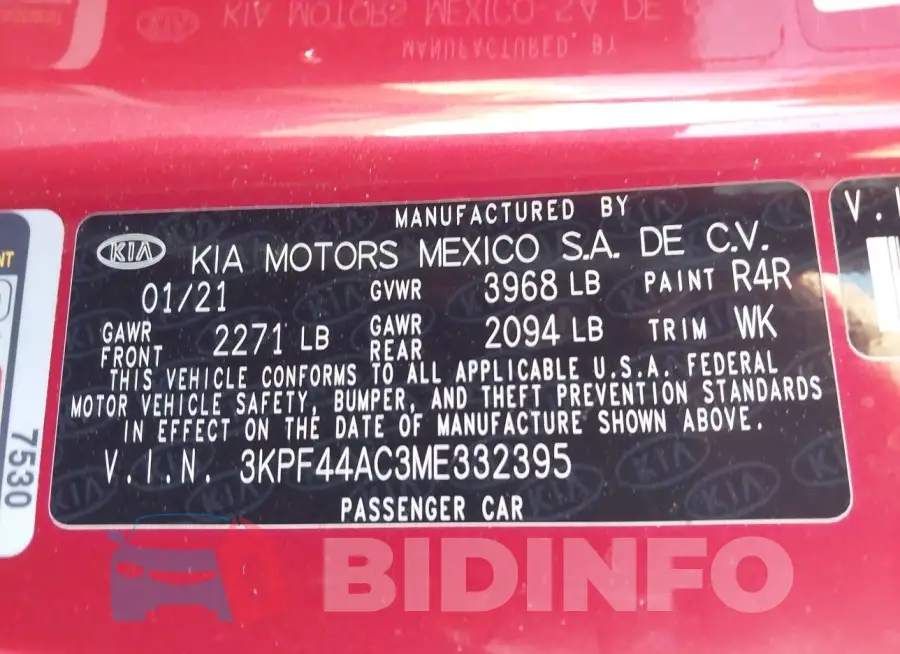 3KPF44AC3ME332395 Photo# 9