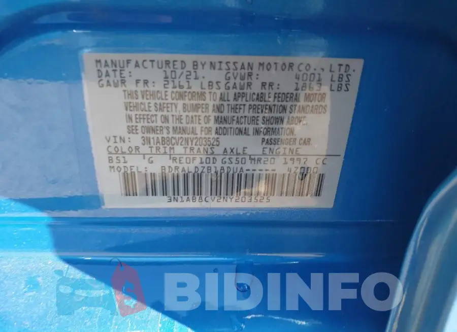 3N1AB8CV2NY203525 Photo# 9