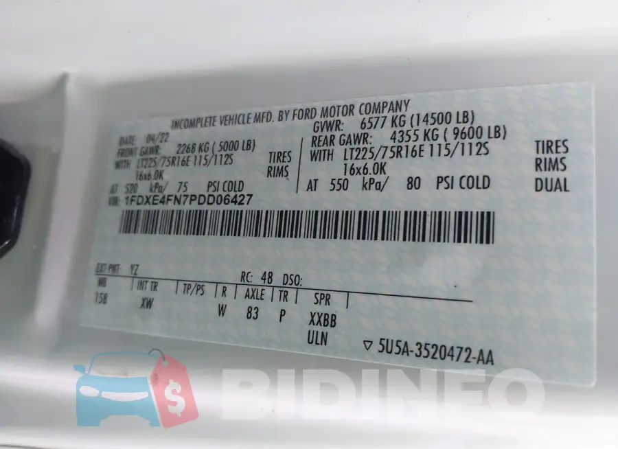 1FDXE4FN7PDD06427 Photo# 9