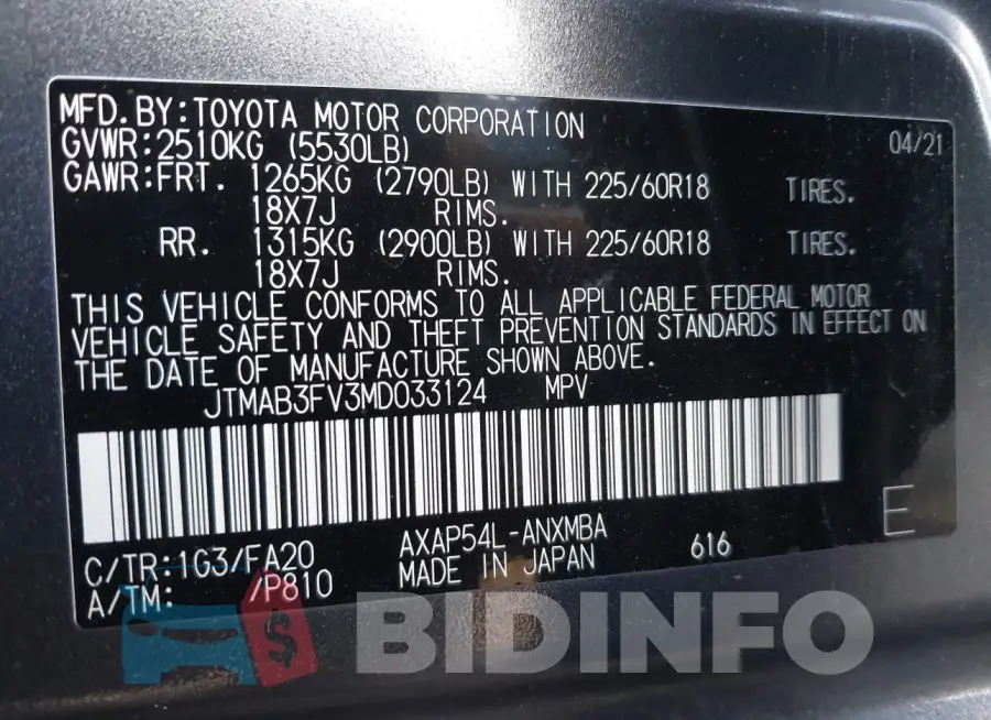 JTMAB3FV3MD033124 Photo# 9